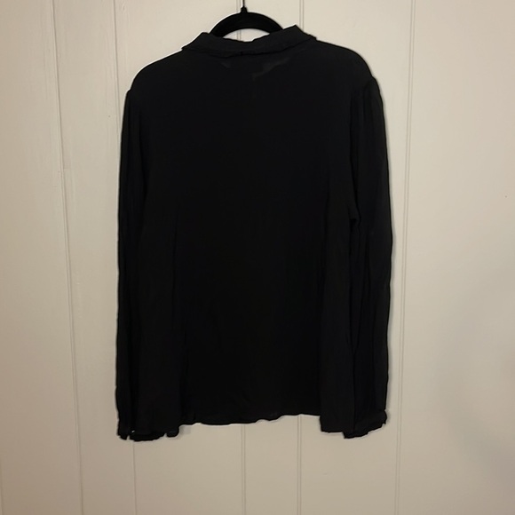 ModCloth Black Button Long Sleeve Blouse - Picture 3 of 6